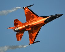 Dutch F16 Dutch F16 demo team with their slogan 'One Team - One Mission'.